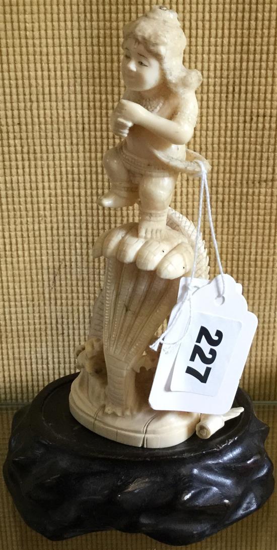 Ivory cherub figure